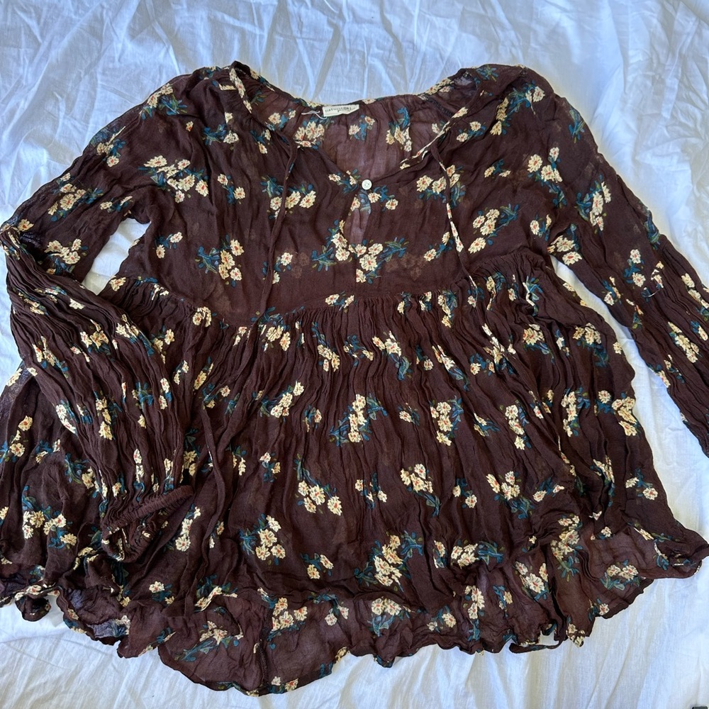 Natural Life- Floral Blouse Top